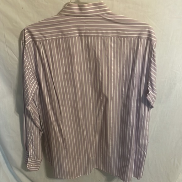 Tommy Bahama Shirt Men Large Lrg L 16.5 34-35 Purple Stripe Button Up LS Dress - Picture 8 of 12